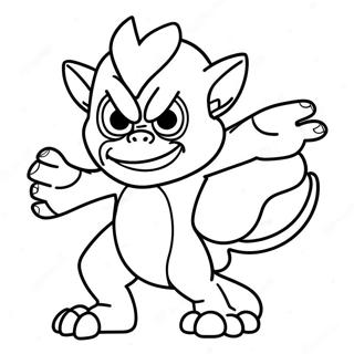 Infernape Coloring Page 44662-37123