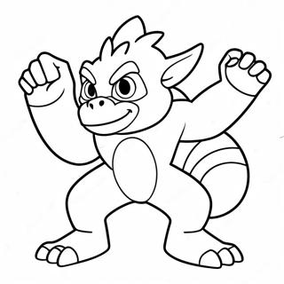 Infernape Coloring Page 44662-37124