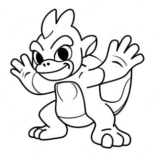 Dynamic Infernape Battle Coloring Page 44663-37126