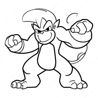 Dynamic Infernape Battle Coloring Page 44663-37128