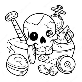 Treasure X Logo Coloring Page 44672-37140