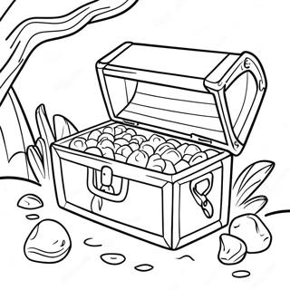 Treasure X Adventure Scene Coloring Page 44673-37134