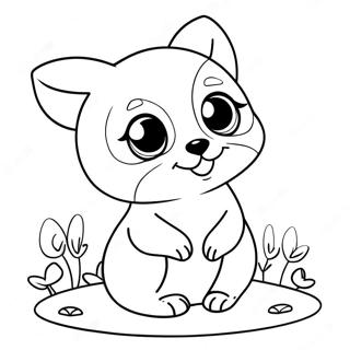 Xoxo Cute Animals Coloring Page 44683-37150