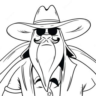 Yosemite Sam With Cowboy Hat Coloring Page 44713-37171