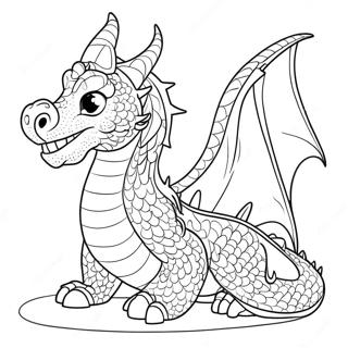 Mythical Dragon For Adults Coloring Pages