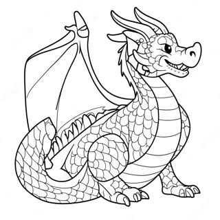 Mythical Dragon Coloring Page 4471-3594