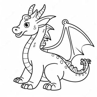 Mythical Dragon Coloring Page 4471-3595