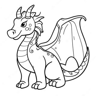 Mythical Dragon Coloring Page 4471-3596