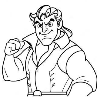 Gaston Coloring Page 44732-37175