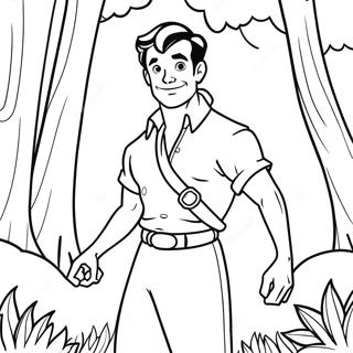 Gaston In The Forest Coloring Page 44733-37177