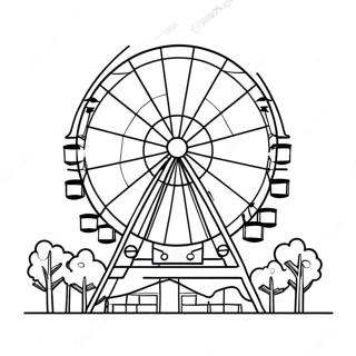 Ferris Wheel Coloring Pages