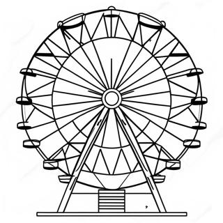 Colorful Ferris Wheel At The Fair Coloring Page 44743-37197