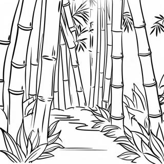 Bamboo Forest Coloring Page 44782-37222