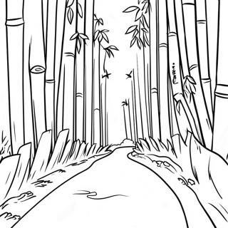 Bamboo Forest Coloring Page 44782-37223