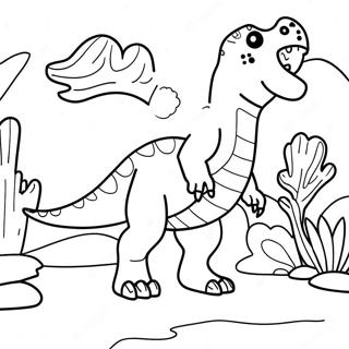 Dinosaur Exhibit Coloring Page 44813-37249