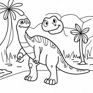 Dinosaur Exhibit Coloring Page 44813-37250