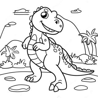 Dinosaur Exhibit Coloring Page 44813-37251