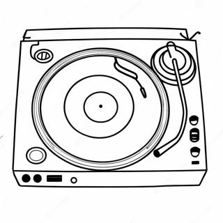 Dj Turntable Coloring Page 44842-37270