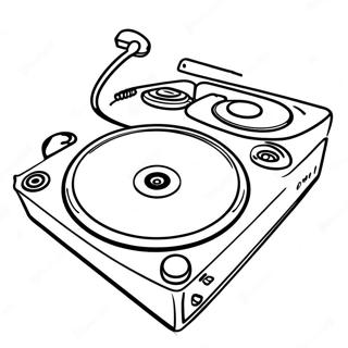 Dj Turntable Coloring Page 44842-37271