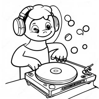 Dj Turntable Coloring Page 44842-37272