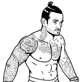 Cm Punk Coloring Page 44852-37279