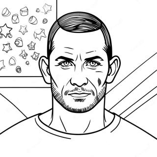 Cm Punk Coloring Page 44852-37280