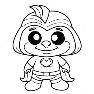 Grover In A Superhero Costume Coloring Page 44873-37303