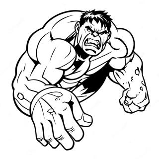 Fierce Red Hulk In Action Coloring Page 44903-37314