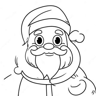 Cute Christmas Santa Claus Coloring Page 44913-37327