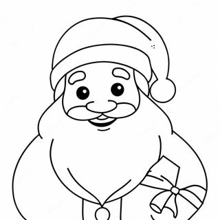 Cute Christmas Santa Claus Coloring Page 44913-37328