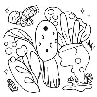 Colorful Living Things In Nature Coloring Page 44933-37344