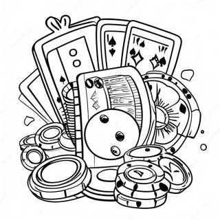 Casino Coloring Pages