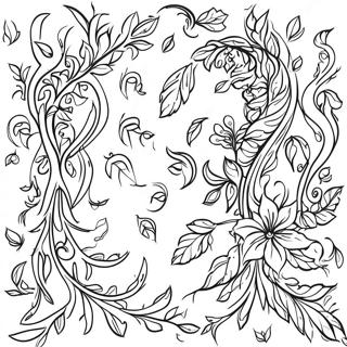 Twisting Green Vines Coloring Page 44973-37389