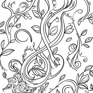 Twisting Green Vines Coloring Page 44973-37390