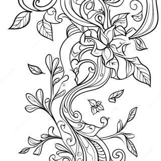 Twisting Green Vines Coloring Page 44973-37391