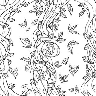 Twisting Green Vines Coloring Page 44973-37392