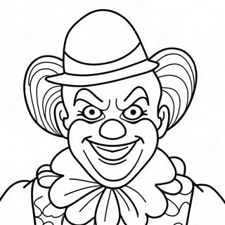 Colorful It Clown Coloring Page 45023-37420