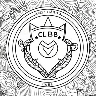 Club America Logo Coloring Page 45042-37427