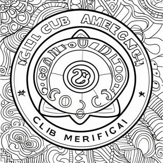 Club America Logo Coloring Page 45042-37428