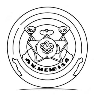 Club America Mascot Coloring Page 45043-37440