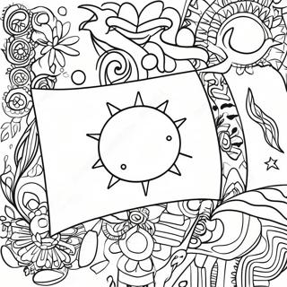 Honduras Flag Coloring Page 45052-37435