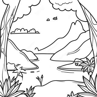 Honduras Landscape Coloring Page 45053-37451