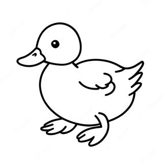 Cute Mallard Duckling Coloring Page 45073-37462