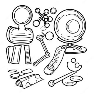 Science Tools Coloring Page 45082-37460