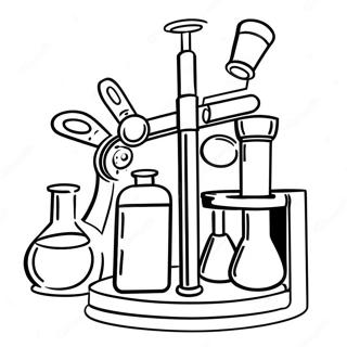 Colorful Lab Equipment Coloring Page 45083-37465