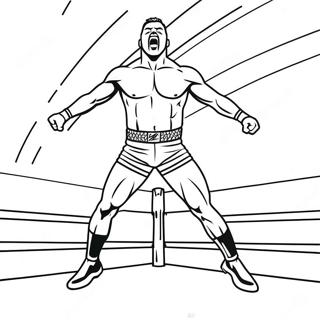 Wwe Wrestler Jumping On Opponent Coloring Page 45093-37476