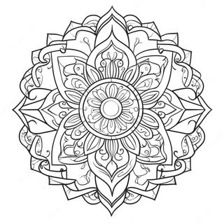 Colorful Suncatcher Design Coloring Page 45134-37501