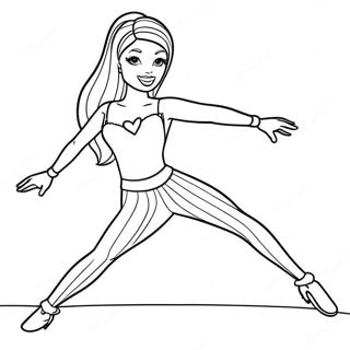 Barbie Performing A Split Coloring Page 45144-37510