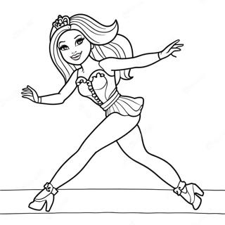 Barbie Performing A Split Coloring Page 45144-37511