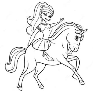 Barbie Performing A Split Coloring Page 45144-37512